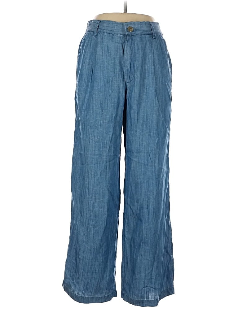Pre-owned Lands' End Casual Pants In Blue