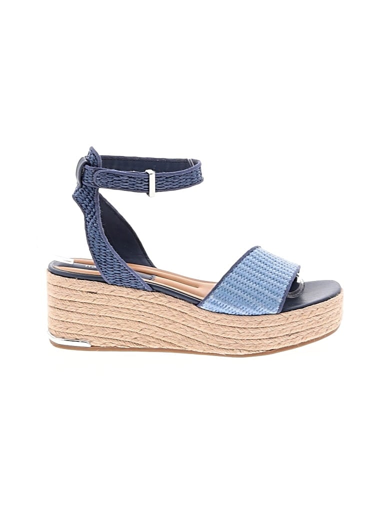 Pre-owned Franco Sarto Wedges In Blue