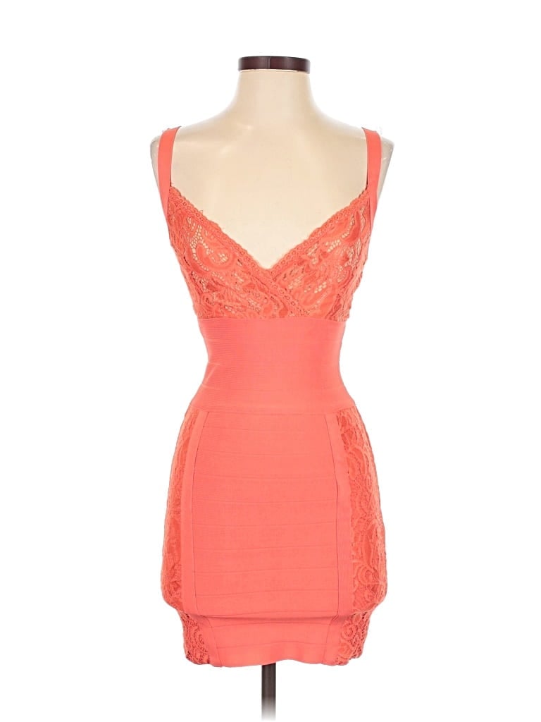 Pre-owned Bebe Cocktail Dress In Orange