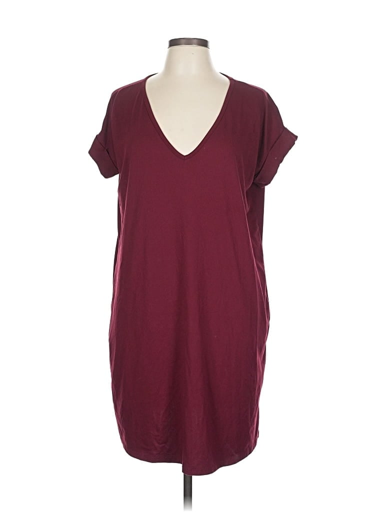 Pre-owned Entro Casual Dress In Burgundy