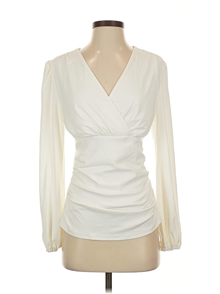 Grace Karin Long Sleeve Blouse In White