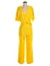 Trina Turk 100% Polyester Solid Yellow Jumpsuit Size 0 - photo 1