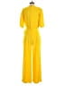 Trina Turk 100% Polyester Solid Yellow Jumpsuit Size 0 - photo 2