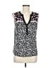 One September 100% Rayon Black Sleeveless Blouse Size M - photo 1