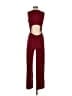 BCBGeneration Solid Burgundy Jumpsuit Size XXS - photo 2