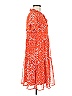 DKNY 100% Polyester Orange Casual Dress Size 6 - photo 4