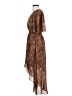 MELLODAY 100% Polyester Paisley Brown Casual Dress Size XS - photo 5
