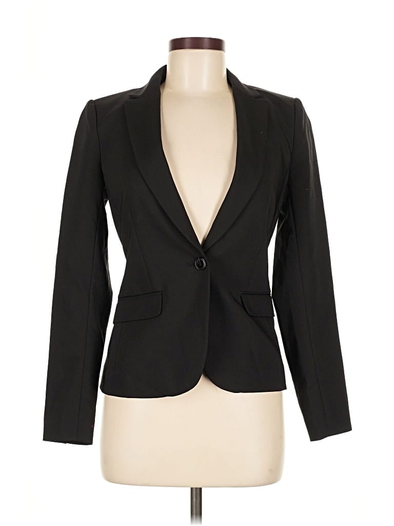 Pre-owned H&m Blazer Jacket In Black