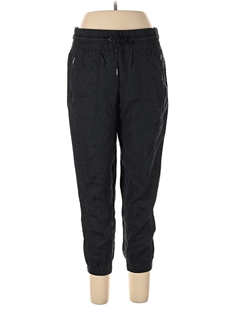 Pre-owned Athleta Linen Pants In Black