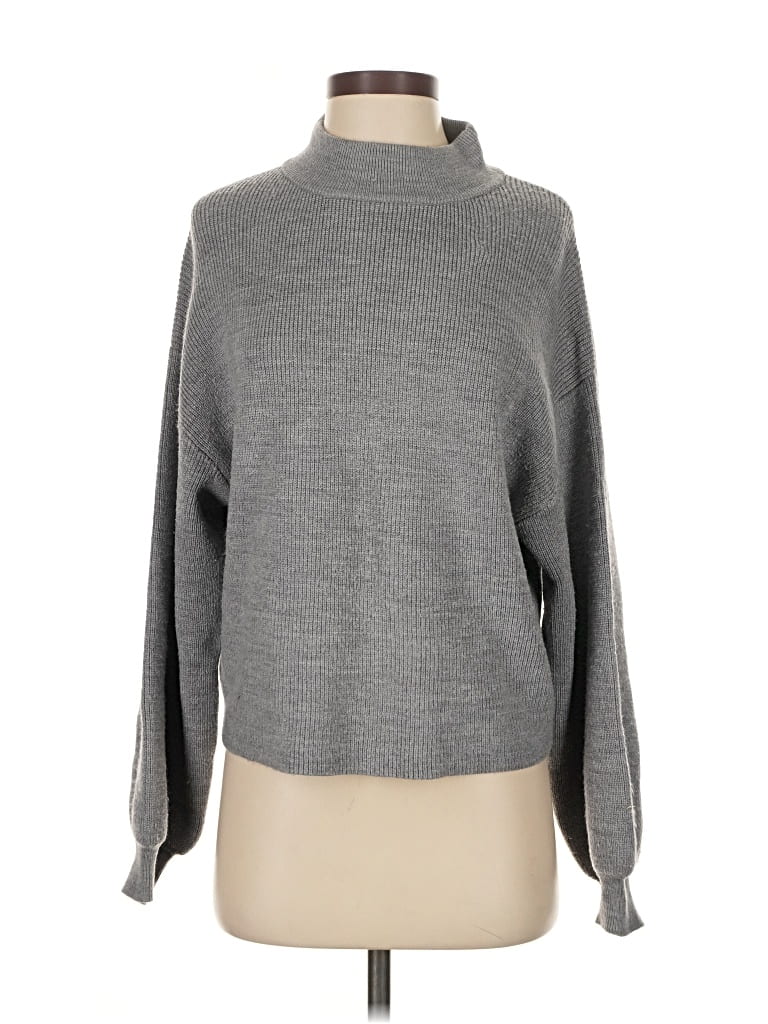 Pre-owned Moussy Turtleneck Sweater In Gray