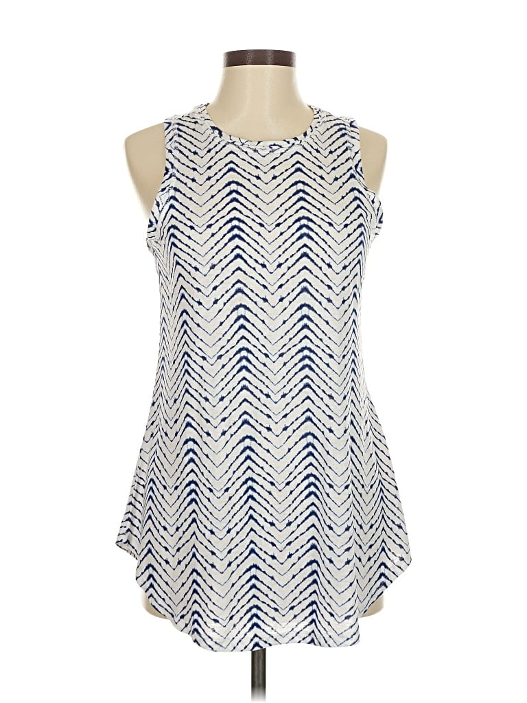 Pre-owned Athleta Tank Top Blue Halter Neckline Tops