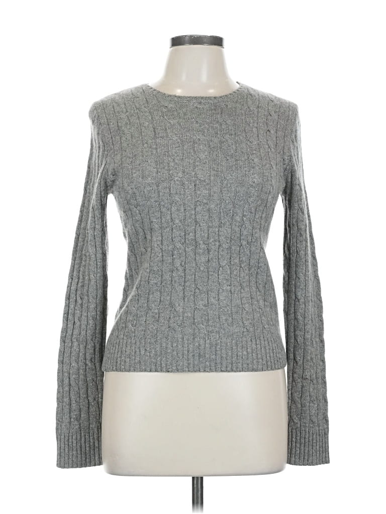 Pre-owned Acrobat Cashmere Pullover Sweater In Gray