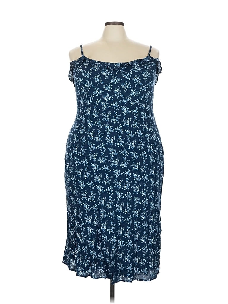 Pre-owned And Now This Casual Dress In Blue