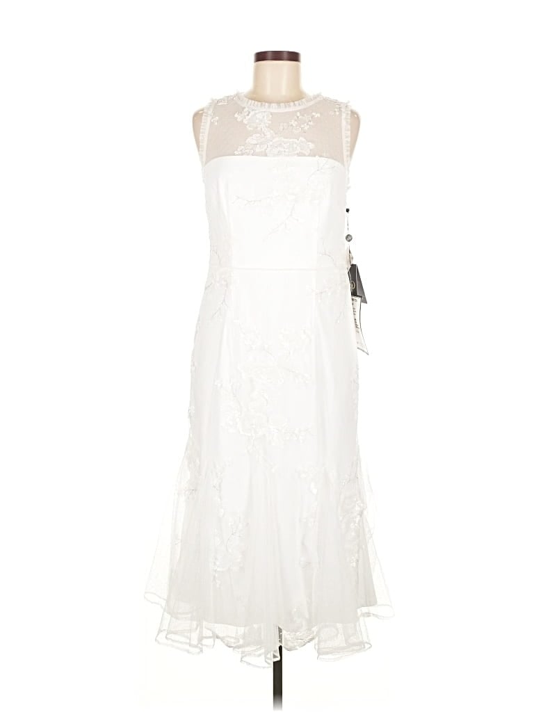 Adrianna Papell Cocktail Dress In White