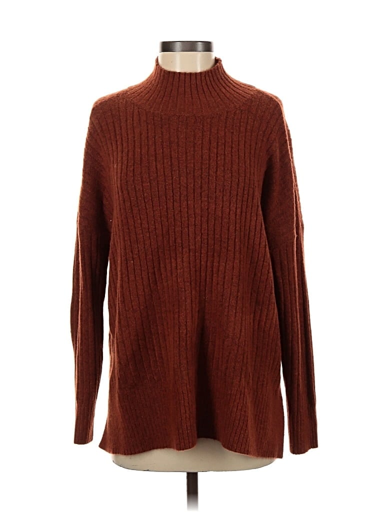 ANN TAYLOR LOFT Pre-owned Turtleneck Sweater In Brown