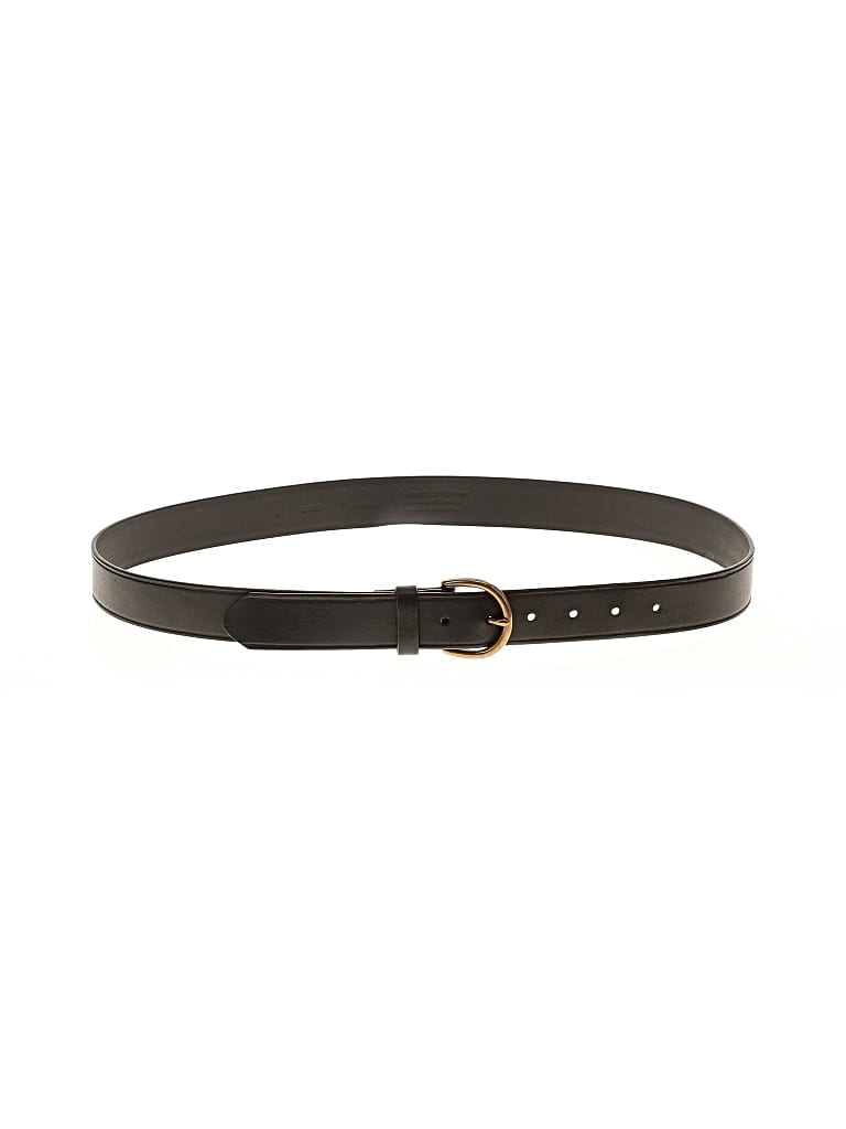 Pre-owned Madewell Leather Belt In Black