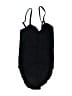 Lands' End Chevron-herringbone Black One Piece Swimsuit Size 10 - photo 1