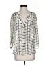 MOD Lusive 100% Polyester Ivory 3/4 Sleeve Blouse Size S - photo 1