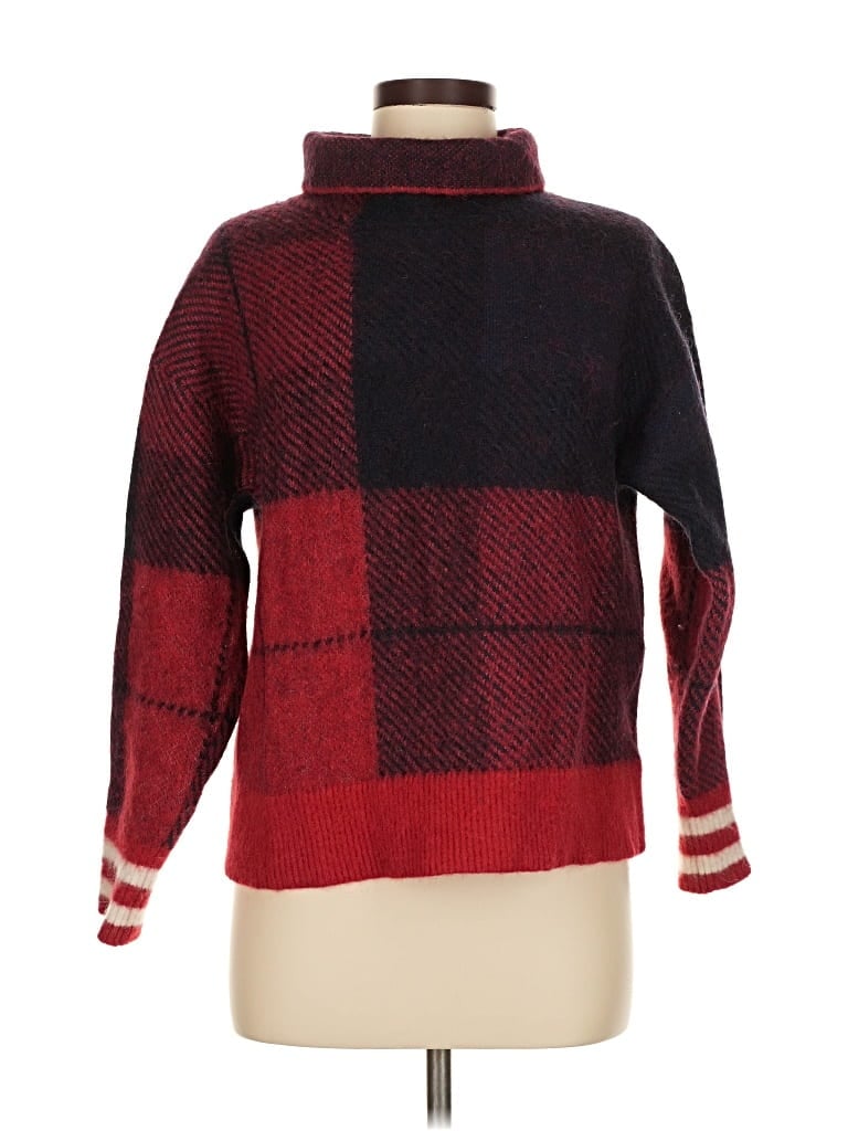 Pre-owned Tommy Hilfiger Turtleneck Sweater In Red