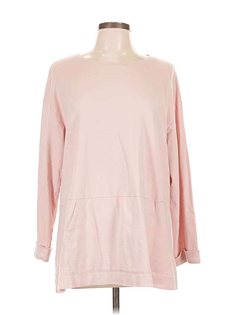 Pre-owned Purejill 3/4 Sleeve T-shirt In Pink