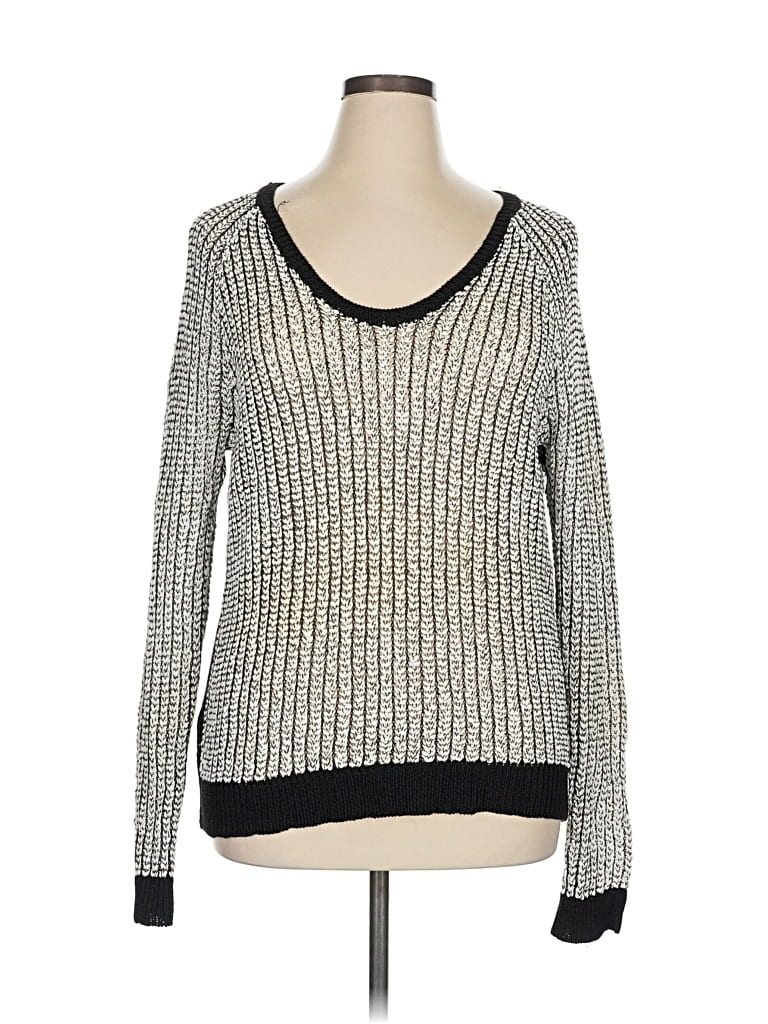Pre-owned Lou & Grey Pullover Sweater In Silver