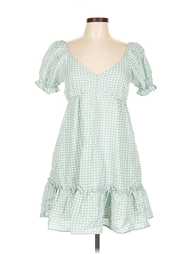 Pre-owned E&m Collection Casual Dress In Green