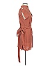 ASOS 100% Polyester Solid Orange Casual Dress Size 4 - photo 4