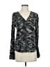 Joie 100% Viscose Camo Gray Long Sleeve Blouse Size XXS - photo 1