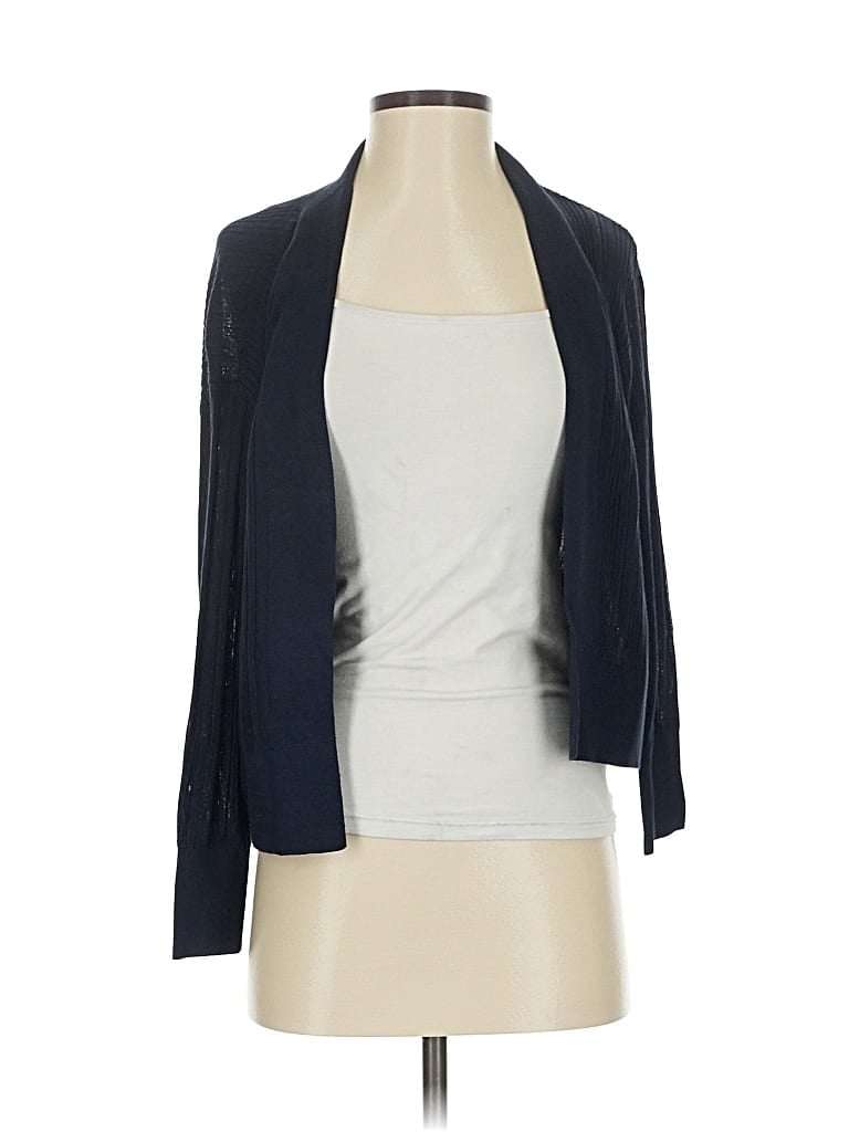 Pre-owned Ann Taylor Loft Outlet Cardigan Sweater In Blue