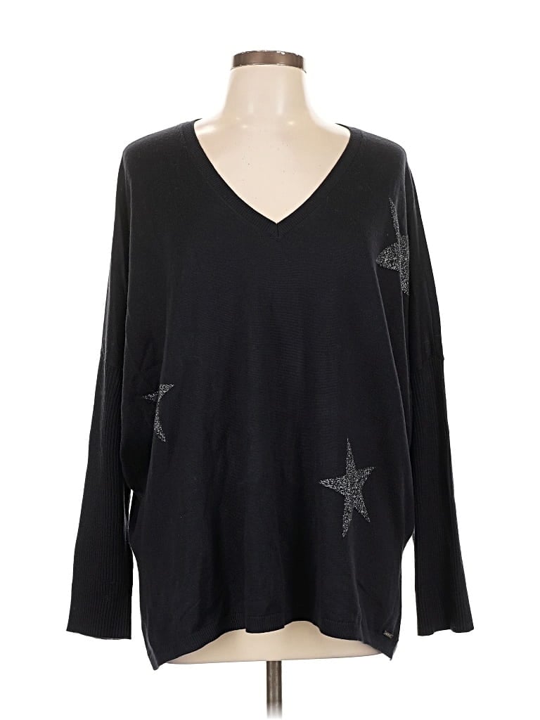 Pre-owned Dkny Pullover Sweater In Black