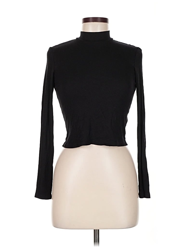 Pre-owned Divided By H&m Turtleneck Sweater In Black