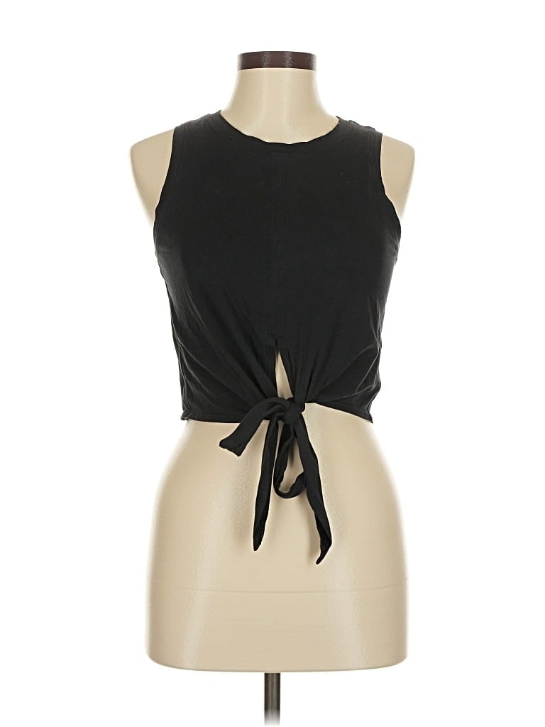 Pre-owned Lululemon Athletica Sleeveless T-shirt In Black