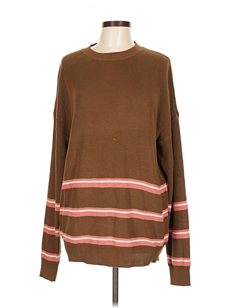 Pre-owned Pink Lily Pullover Sweater In Brown