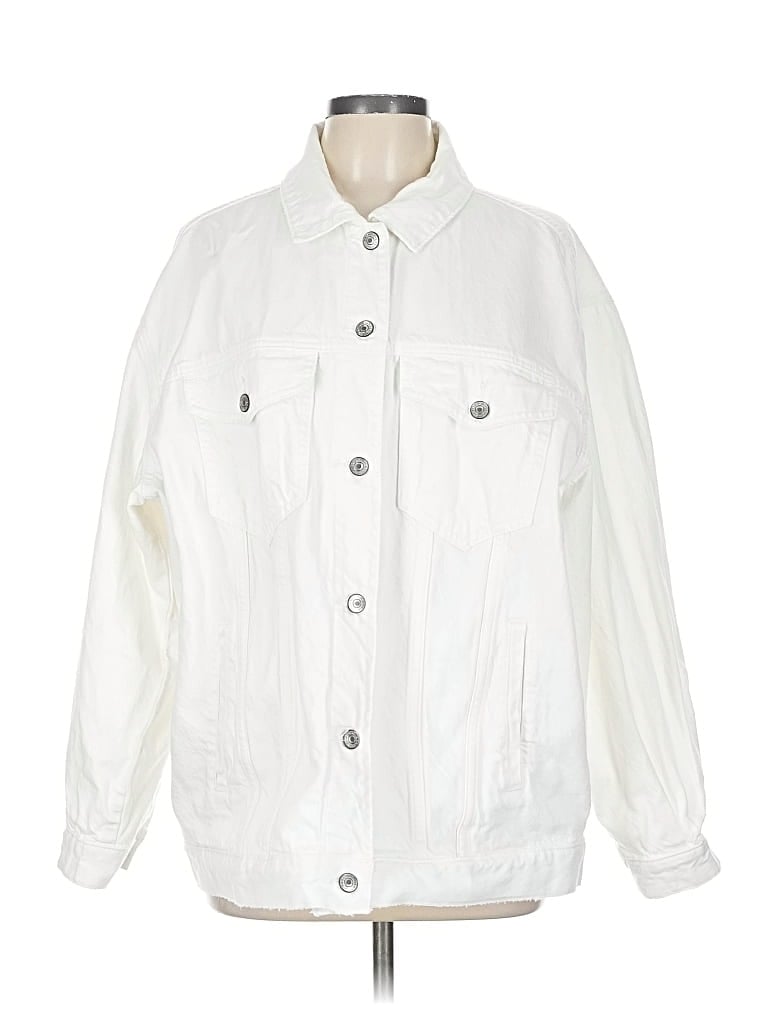 Pre-owned Abercrombie & Fitch Jacket In White