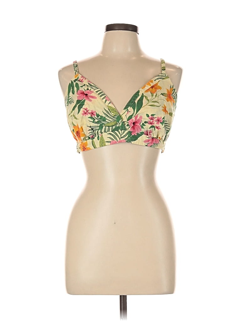 Pre-owned Only Sleeveless Top Tan Sweetheart Neckline Tops In Brown