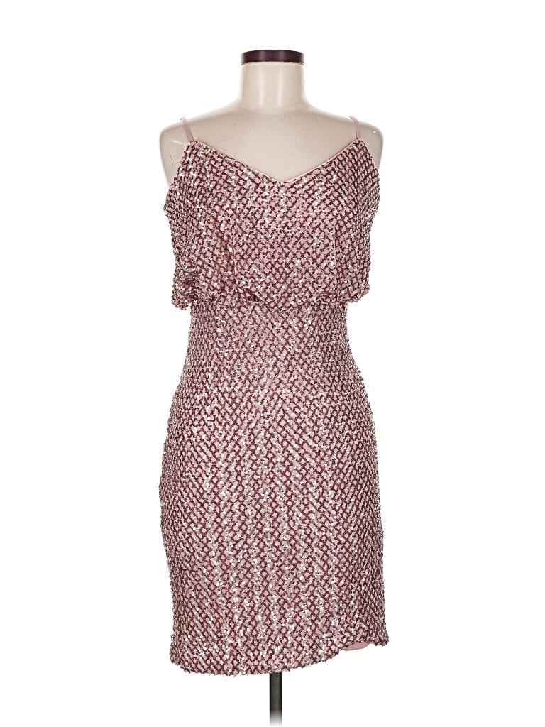 Pre-owned Vince Camuto Cocktail Dress In Burgundy