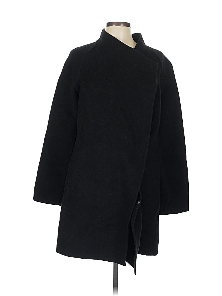 Pre-owned Vince Wool Coat In Black