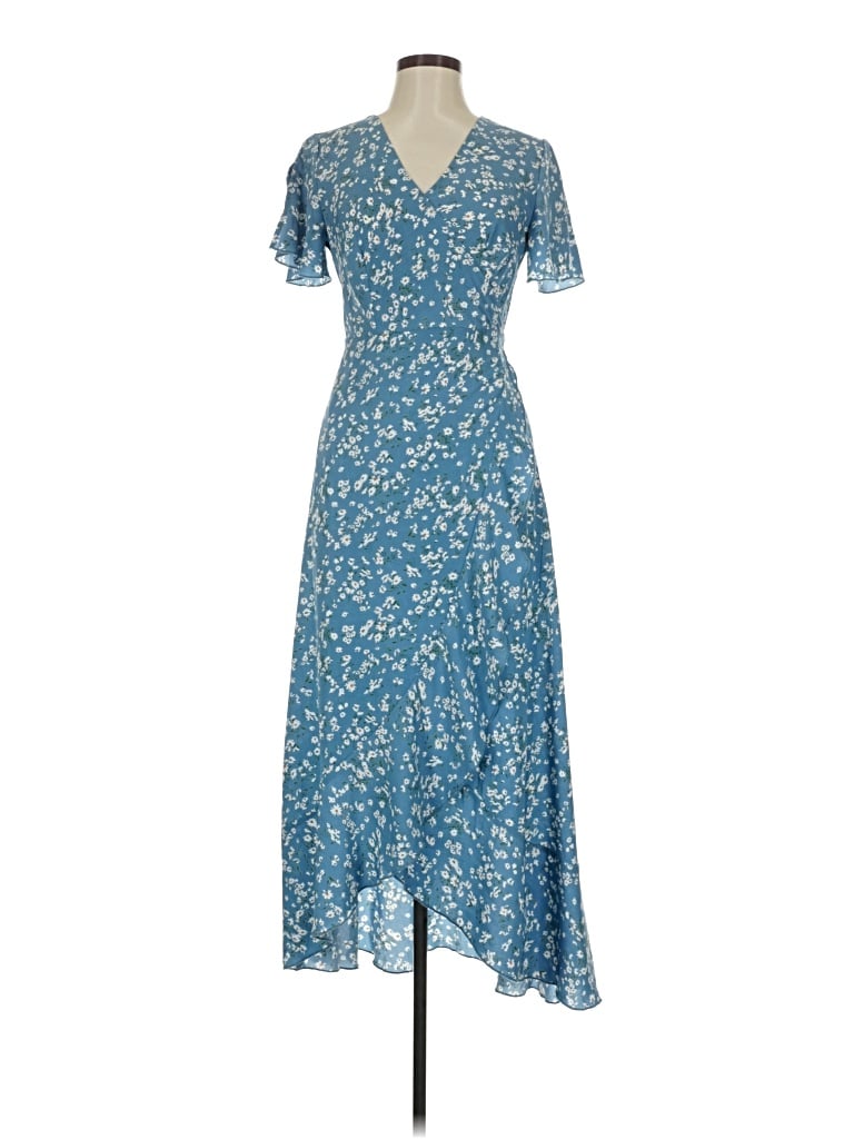 Pre-owned Simplee Casual Dress In Blue