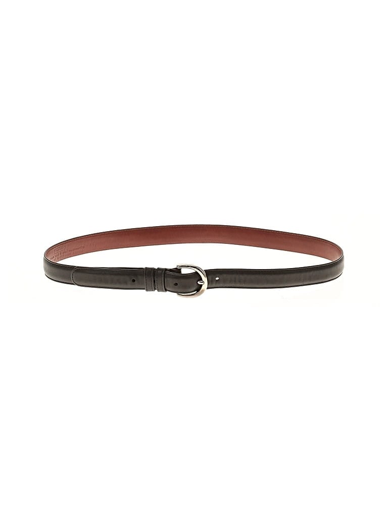 Pre-owned Coach Factory Leather Belt In Black