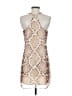 Lavender Brown 100% Polyester Animal Print Tan Cocktail Dress Size XS - photo 2