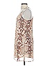Lavender Brown 100% Polyester Animal Print Tan Cocktail Dress Size XS - photo 5