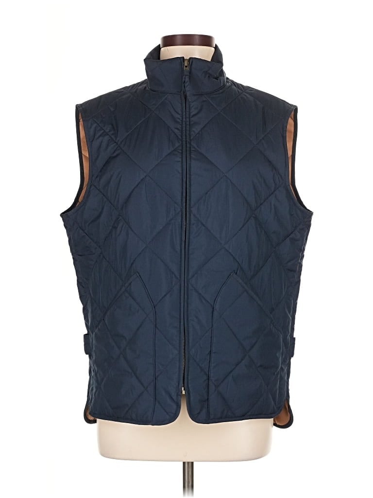 Pre-owned J.crew Factory Store Vest In Blue