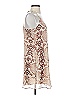 Lavender Brown 100% Polyester Animal Print Tan Cocktail Dress Size XS - photo 4