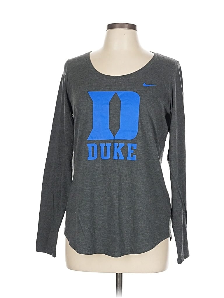 Pre-owned Nike Long Sleeve T-shirt In Gray