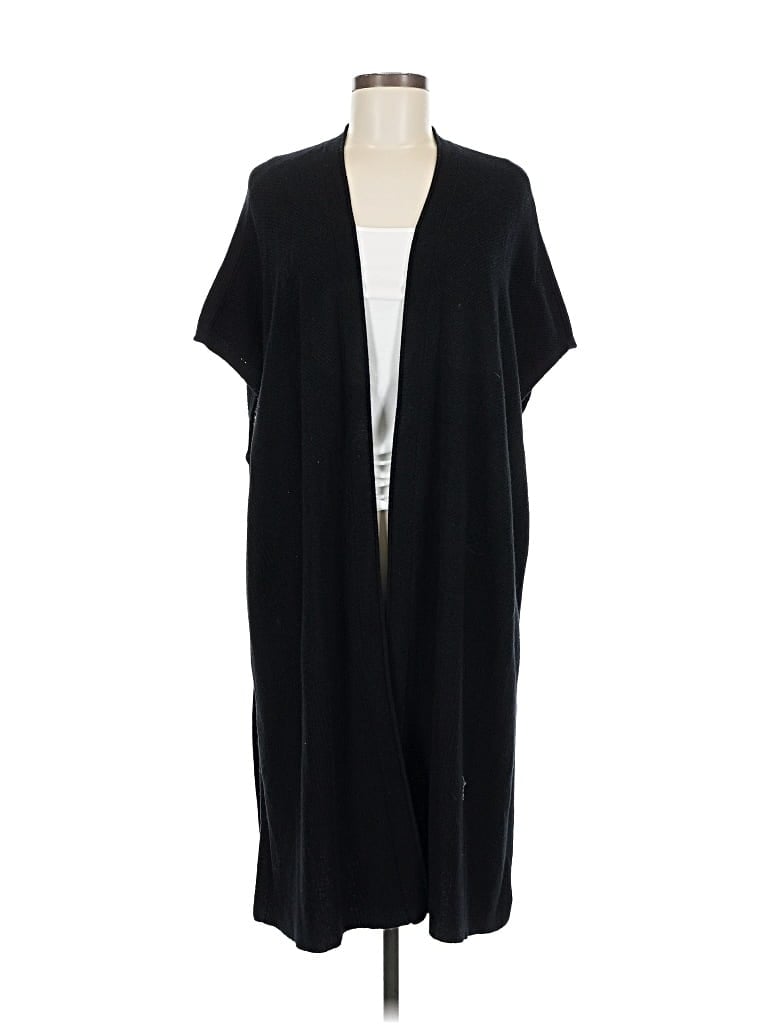 Pre-owned Mng Wool Cardigan Sweater In Black