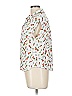 Cooper & Ella 100% Rayon Tropical White Sleeveless Button-Down Shirt Size L - photo 5