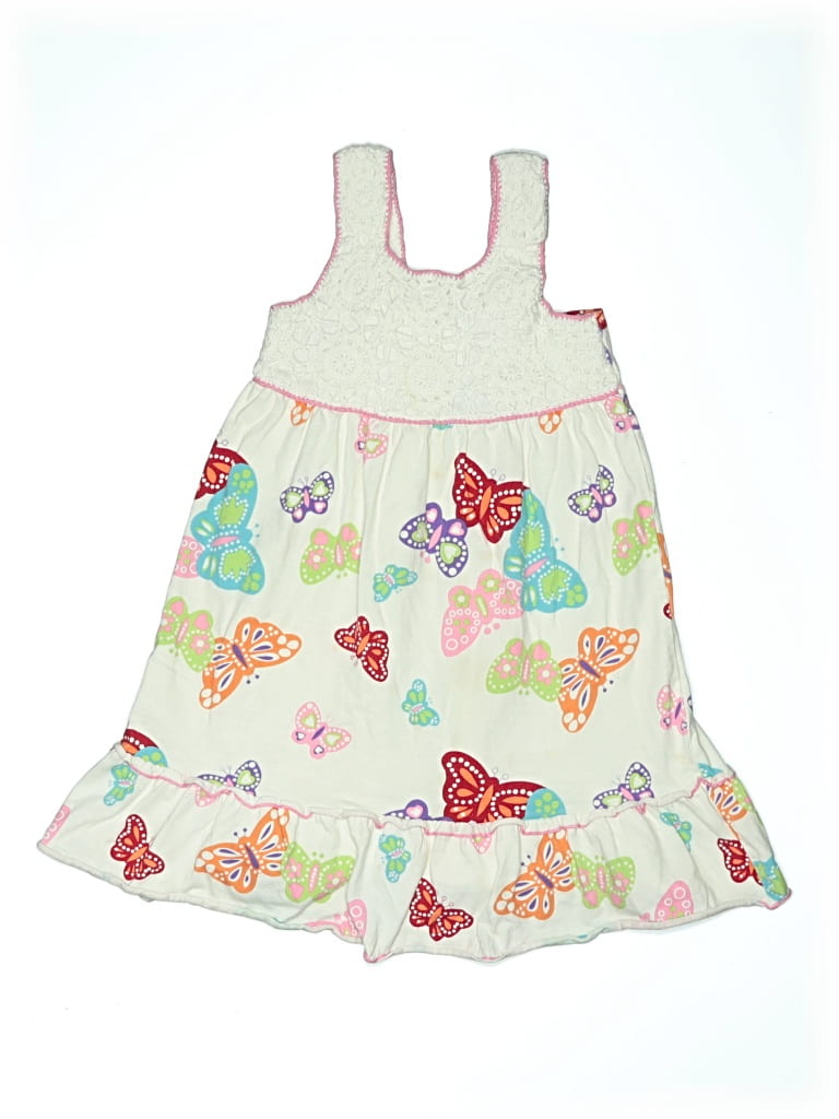 Pre-owned Okie Dokie Kids' Dress In White