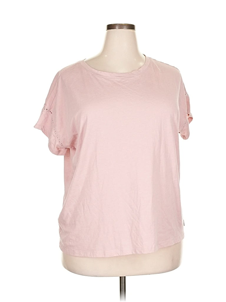Pre-owned Eddie Bauer Short Sleeve T-shirt In Pink