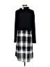 Fever Plaid Black Casual Dress Size S - photo 2