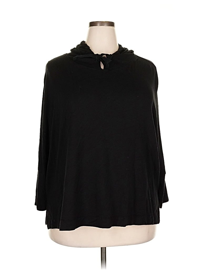 Pre-owned Terra & Sky Cardigan Sweater In Black